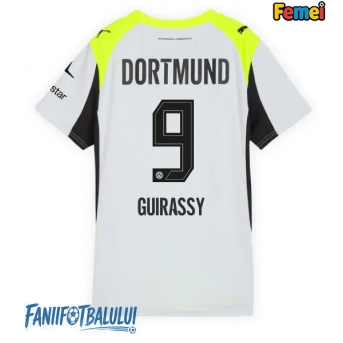 Borussia Dortmund Serhou Guirassy #9 Tricou Fotbal Replică 2025-26 Femei Deplasare